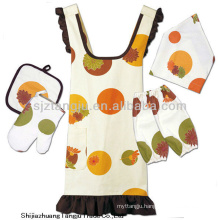 custom printed clear plastic design cheap kitchen aprons